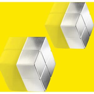 Imanes Sigel C10 Diseño Cubo Plata Muy Fuertes - Imanes Imanes Sigel C10 Diseño Cubo Plata Muy Fuertes - Imanes