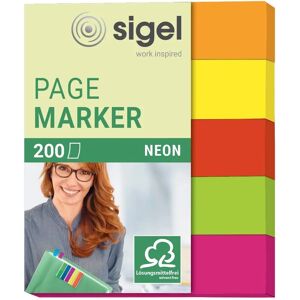 Marque-pages Flexible Sigel Hn655 - 200 pcs - Vert, Orange, Rose, Rouge, Jaune Marque-pages Flexible Sigel Hn655 - 200 pcs - Vert, Orange, Rose, Rouge, Jaune