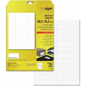 Sigel LA106 White Rectangle Labels - Self-Adhesive 1000 pcs Sigel LA106 White Rectangle Labels - Self-Adhesive 1000 pcs