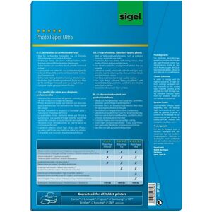 Sigel InkJet Ultra A4 Satin - Photo Paper - 50 sheets - 190g/m² - Lab Quality Sigel InkJet Ultra A4 Satin - Photo Paper - 50 sheets - 190g/m² - Lab Quality
