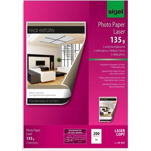 Sigel Laser Printing Paper A4 High Gloss 135gsm 200 Sheets Sigel Laser Printing Paper A4 High Gloss 135gsm 200 Sheets