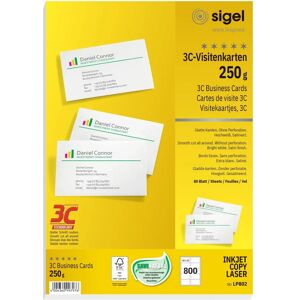 Sigel LP802 Business Cards - Bright White - 85x55mm Sigel LP802 Business Cards - Bright White - 85x55mm