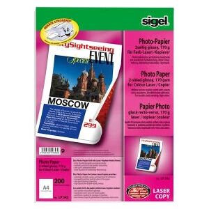 Sigel Bílý A4 Fotopapír LP342 - Fotopapír Sigel Bílý A4 Fotopapír LP342 - Fotopapír