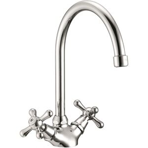 SCHLÄFER - 3460409 - Laiton chromé - Double poignée - Robinet - Publicité SCHLÄFER - 3460409 - Laiton chromé - Double poignée - Robinet - Publicité