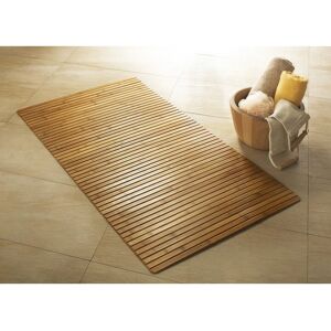 Kleine Wolke Bamboo Bath Rug 50x80cm - Water-Absorbent Non-Slip Natural Finish Kleine Wolke Bamboo Bath Rug 50x80cm - Water-Absorbent Non-Slip Natural Finish