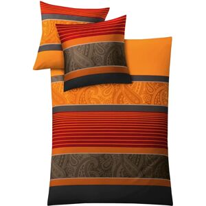 KLEINE WOLKE Cambridge Orange Mako-Satin Bedding set KLEINE WOLKE Cambridge Orange Mako-Satin Bedding set