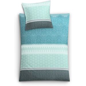 KLEINE WOLKE Estrella Blue Mako-Satin Bedding Set - Bed & Pillow KLEINE WOLKE Estrella Blue Mako-Satin Bedding Set - Bed & Pillow