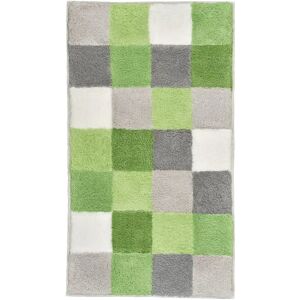 KLEINE WOLKE Caro Green Rectangular Bath Mat - Bath Mat KLEINE WOLKE Caro Green Rectangular Bath Mat - Bath Mat