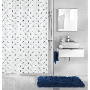 Kleine Wolke Anchor White Shower Curtain - Shower Curtain Kleine Wolke Anchor White Shower Curtain - Shower Curtain