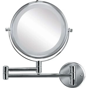 KLEINE WOLKE Specchio Brillante Argento - Rotondo 3x Ingrandimento - Specchio cosmetico KLEINE WOLKE Specchio Brillante Argento - Rotondo 3x Ingrandimento - Specchio cosmetico
