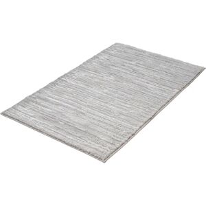 KLEINE WOLKE Glow Bath Mat - Rectangular, Polyester, White, High-Low Stripe - Bath Mat KLEINE WOLKE Glow Bath Mat - Rectangular, Polyester, White, High-Low Stripe - Bath Mat