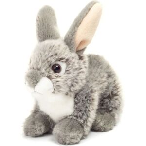 Hermann Teddy Grau Sitzender Hase - Plüschtier Hermann Teddy Grau Sitzender Hase - Plüschtier