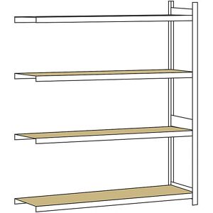 SCHULTE Estantería metálica 2500mm - Unidad de estantería SCHULTE Estantería metálica 2500mm - Unidad de estantería