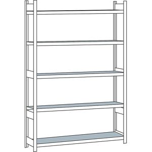 SCHULTE Estantería de Acero - Ajustable, Pesada - Unidad de Estantería SCHULTE Estantería de Acero - Ajustable, Pesada - Unidad de Estantería