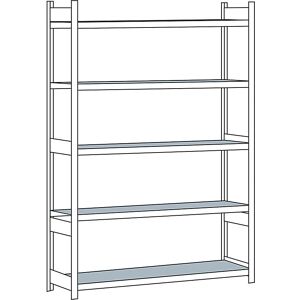 Estante de acero SCHULTE - 3000mm Altura x 2250mm Ancho - Almacenamiento pesado Estante de acero SCHULTE - 3000mm Altura x 2250mm Ancho - Almacenamiento pesado