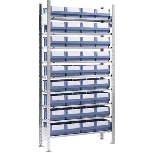 Estantería modular eurokraft pro con cajas - Estantería de almacenamiento Estantería modular eurokraft pro con cajas - Estantería de almacenamiento