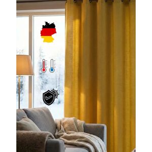 WIRTH Trondheim 328 g/m² Gelber Vorhang - Vorhang WIRTH Trondheim 328 g/m² Gelber Vorhang - Vorhang