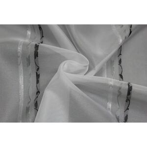 WIRTH Chloé Blumen Gardine - 600cm x 175cm - Grau - Polyester WIRTH Chloé Blumen Gardine - 600cm x 175cm - Grau - Polyester