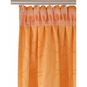 WIRTH NEUFAHRN Orange Jacquard Gardine - Vorhang WIRTH NEUFAHRN Orange Jacquard Gardine - Vorhang