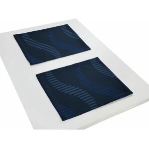 WIRTH LUPARA Blau Polyester Baumwolle Platzset - Platzsets WIRTH LUPARA Blau Polyester Baumwolle Platzset - Platzsets