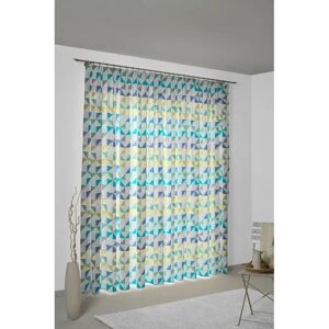 WIRTH Berlare Blaue Jacquard Gardine - Vorhang WIRTH Berlare Blaue Jacquard Gardine - Vorhang