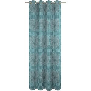 WIRTH Stuben Blaue Jacquard Gardinen - Gardinen WIRTH Stuben Blaue Jacquard Gardinen - Gardinen