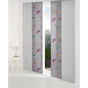 WIRTH 'Planes Action' Schiebegardine - Grau, 225cm, 60cm WIRTH 'Planes Action' Schiebegardine - Grau, 225cm, 60cm