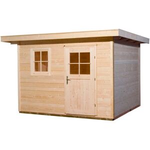 Gartenhaus WEKA 170 - Beige, 356x226x300cm, Flachdach Gartenhaus WEKA 170 - Beige, 356x226x300cm, Flachdach