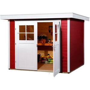 WEKA Gartenhaus 227 - Nordisches Holz, Flachdach, 21mm, Rot WEKA Gartenhaus 227 - Nordisches Holz, Flachdach, 21mm, Rot