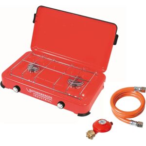 Przenośny podwójny kuchenka turystyczna Rothenberger - Wiatroszczelny, 2 palniki Przenośny podwójny kuchenka turystyczna Rothenberger - Wiatroszczelny, 2 palniki