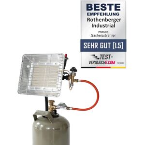 Rothenberger Eco Piezo Gas Heater - 2.7-4.2 kW, Propane, Silver Rothenberger Eco Piezo Gas Heater - 2.7-4.2 kW, Propane, Silver