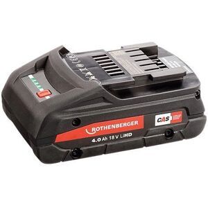 Rothenberger - Modèle RO BP18/4 Batterie 18V 4Ah Li-Ion - Remplacement d'outil électrique - Publicité Rothenberger - Modèle RO BP18/4 Batterie 18V 4Ah Li-Ion - Remplacement d'outil électrique - Publicité