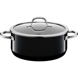Silit Passion Black 24cm Stainless Steel Induction Saucepan Silit Passion Black 24cm Stainless Steel Induction Saucepan