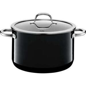 Silit High-Sided Meat Pot - 24cm, 6.4L, Black - Fleischopf / Meat Pot Silit High-Sided Meat Pot - 24cm, 6.4L, Black - Fleischopf / Meat Pot