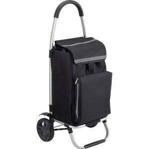 Meister 2-i-1 Indkøbstrolley - Aluminium, Sort, 45x36x103cm Meister 2-i-1 Indkøbstrolley - Aluminium, Sort, 45x36x103cm