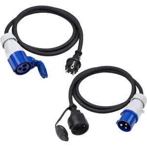 MEISTER Stromkabel-Set - 2x 1,5 m CEE-Adapter für Camping MEISTER Stromkabel-Set - 2x 1,5 m CEE-Adapter für Camping