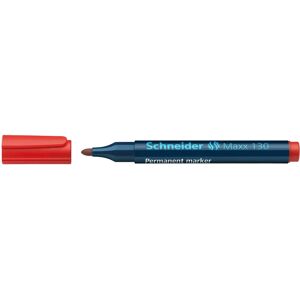 Schneider Maxx 130 Rode Markeerstift - Permanent, Ronde Tip, Verpakking van 10 Schneider Maxx 130 Rode Markeerstift - Permanent, Ronde Tip, Verpakking van 10