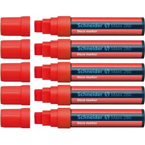 Set de Marqueurs Schneider Maxx 260 Rouge - 5/15mm - Publicité Set de Marqueurs Schneider Maxx 260 Rouge - 5/15mm - Publicité