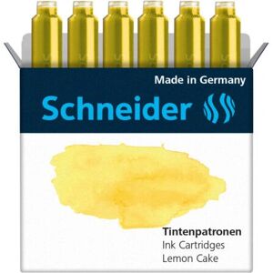 Schneider - Pastel - Jaune - 6 cartouches - Cartouche d'encre - Publicité Schneider - Pastel - Jaune - 6 cartouches - Cartouche d'encre - Publicité
