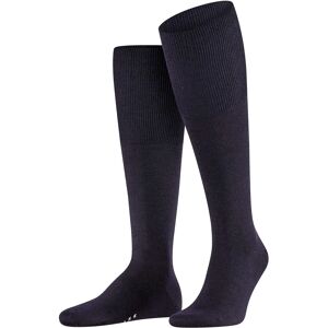 FALKE Airport Knee High Socks - Dark Navy - Wool & Cotton - Breathable - Stylish FALKE Airport Knee High Socks - Dark Navy - Wool & Cotton - Breathable - Stylish