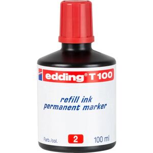Cartucho de tinta roja Edding T-100 - Accesorio para marcador permanente Cartucho de tinta roja Edding T-100 - Accesorio para marcador permanente
