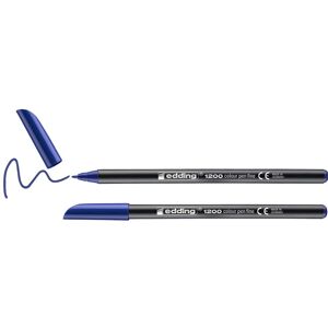 Edding Blau Faserstift - Modell 1200 - 1mm - 2er Pack Edding Blau Faserstift - Modell 1200 - 1mm - 2er Pack