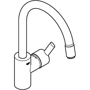 Grohe 32671002 Robinet de salle de bain - Hauteur, Pivotant, Spray extractible - Publicité Grohe 32671002 Robinet de salle de bain - Hauteur, Pivotant, Spray extractible - Publicité