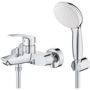 Mitigeur de bain mural Grohe Eurosmart - Cartouche en céramique, Débit ajustable, Chrome - Publicité Mitigeur de bain mural Grohe Eurosmart - Cartouche en céramique, Débit ajustable, Chrome - Publicité