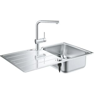 Évier rectangulaire en inox Grohe - Modèle 31573_1 - Publicité Évier rectangulaire en inox Grohe - Modèle 31573_1 - Publicité