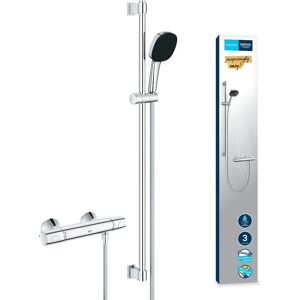 Grohe Precision Trend Thermostat - Shower Set, Wall Mount, 900mm, Chrome Grohe Precision Trend Thermostat - Shower Set, Wall Mount, 900mm, Chrome