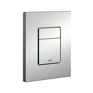 GROHE Plaque de commande WC - Chrome brossé - Publicité GROHE Plaque de commande WC - Chrome brossé - Publicité