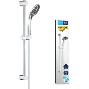 Conjunto de ducha de metal Grohe - Montaje en pared, Cromado, Duradero Conjunto de ducha de metal Grohe - Montaje en pared, Cromado, Duradero