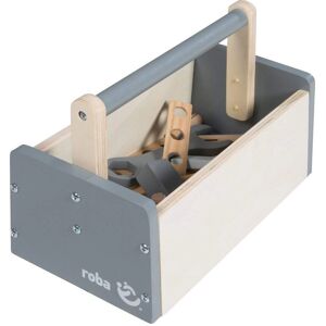 Roba Kids Toolset - 22 Pieces - Wooden Storage Box - Kids Age 3+ Roba Kids Toolset - 22 Pieces - Wooden Storage Box - Kids Age 3+