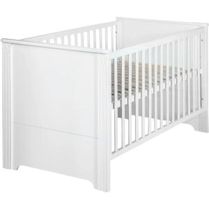 Roba Maxi Weißes mitwachsendes Baby-Gitterbett - Kinderbett Roba Maxi Weißes mitwachsendes Baby-Gitterbett - Kinderbett